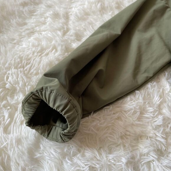 Vence Thin Collarless Jacket M Khaki Outerwear - Picture 3 of 6